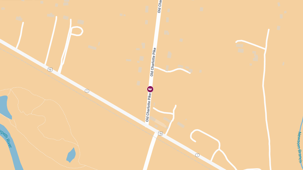 Injury Collision on Old Charlotte Pike Near Mailbox