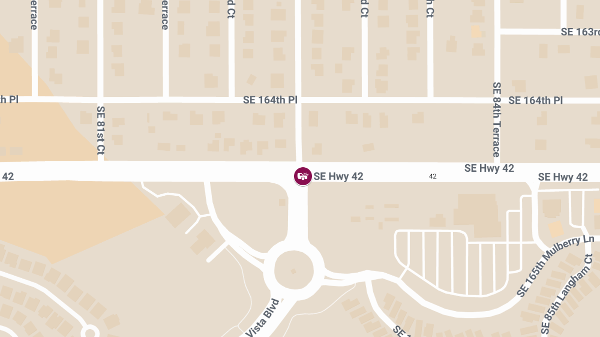 Injury Crash Causes Roadblock at SE Hwy 42 & Buena Vista Blvd