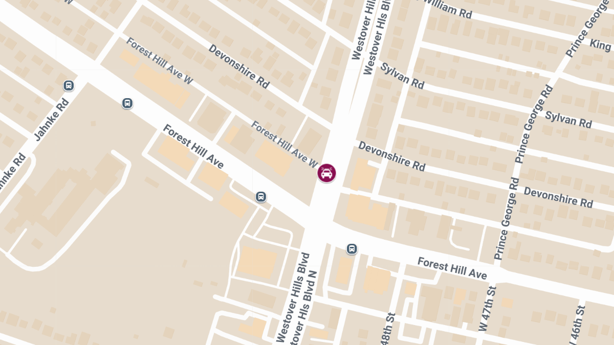 Injury Crash Following Vehicle Pursuit at Westover Hills Blvd & Forest Hill Ave