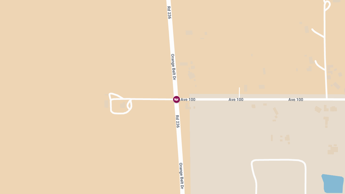 Injury Crash Involving Multiple Vehicles at Road 236 & Avenue 100