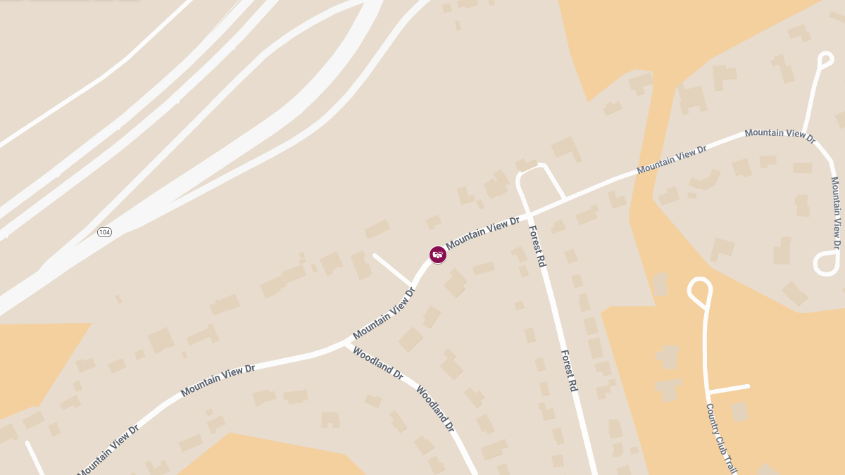 Injury Crash Involving Two Vehicles on Mountain View Dr