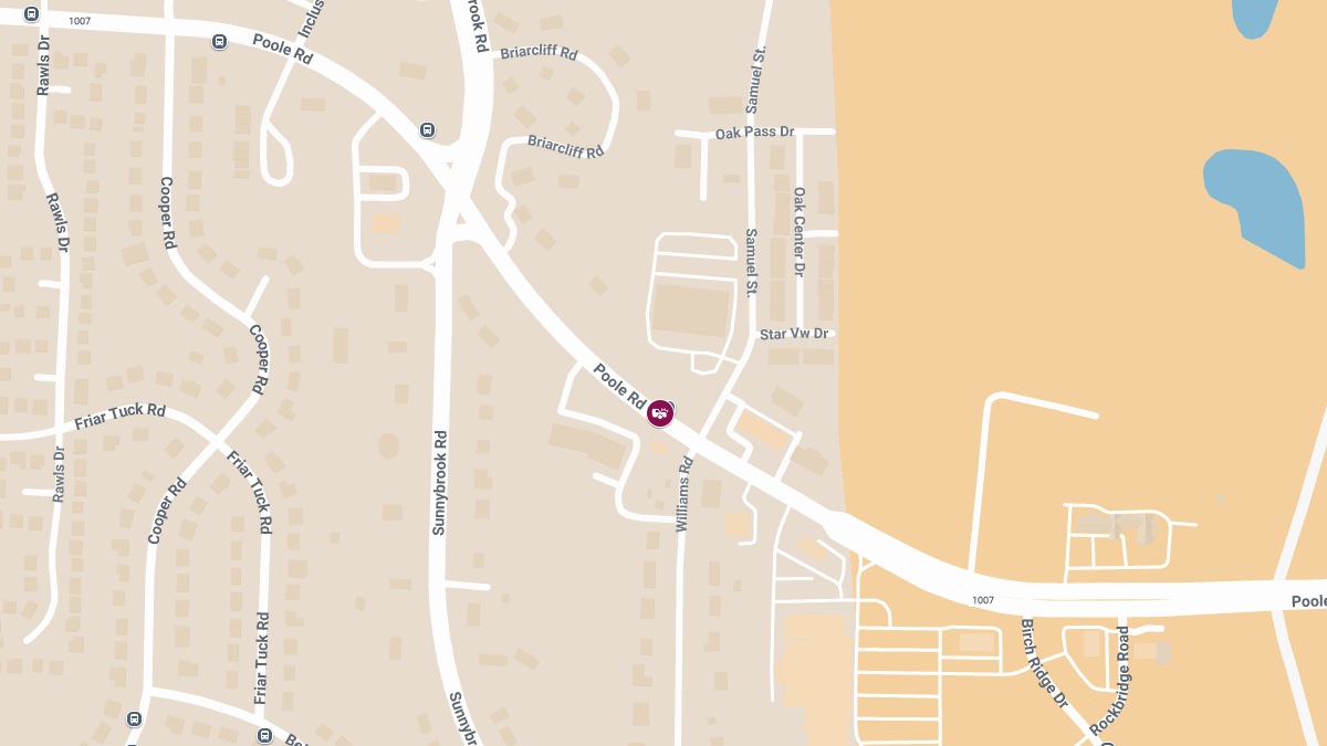 Injury Crash Reported at 3500 Poole Rd