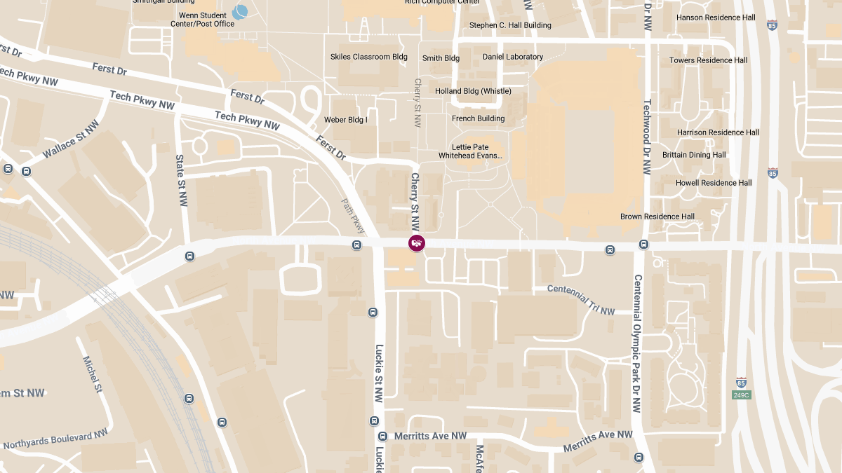 Injury Crash Reported at Cherry St NW & North Ave NW