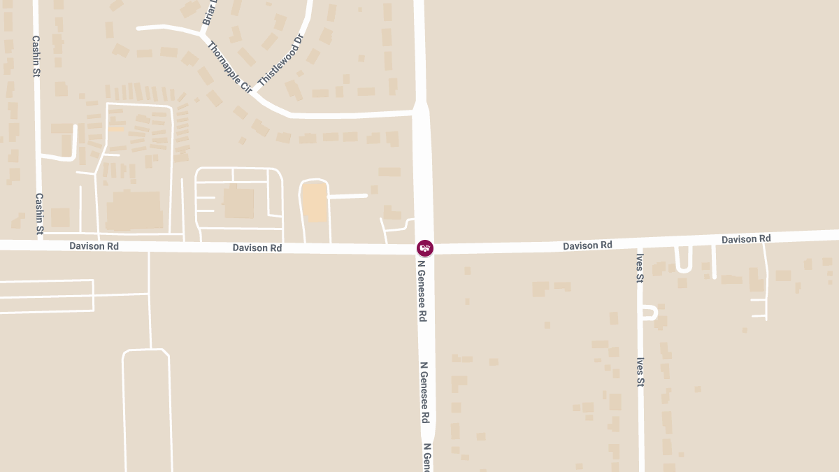 Injury Crash Reported at Davison Rd & N Genesee Rd