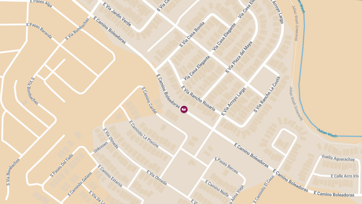 Injury Crash Reported at E Camino Boleadoras & S Paseo Solera