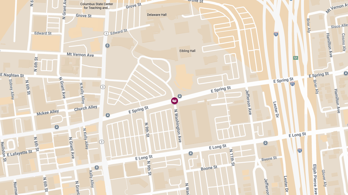 Injury Crash Reported at E Spring St & Mt Vernon Ave