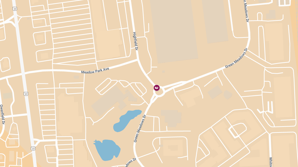 Injury Crash Reported at Green Meadows Dr & Highfield Dr