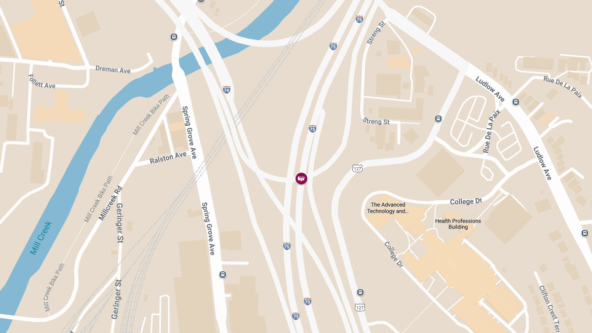 Injury Crash Reported at I-75 North & I-74 West in Camp Washington