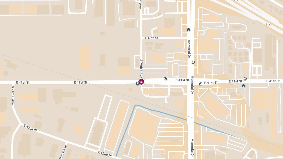 Injury Crash Reported at S 79th E Ave & E 41st St