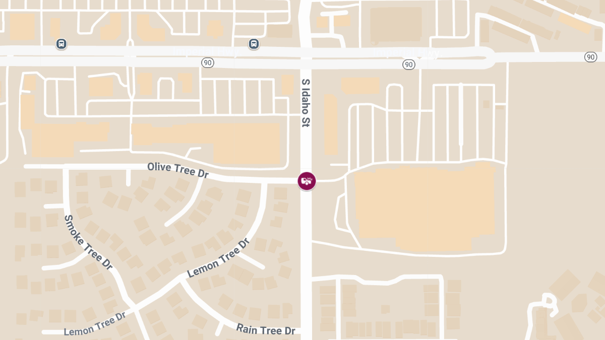 Injury Crash Reported at S Idaho St & Olive Tree Dr