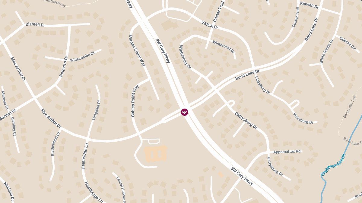 Injury Crash Reported at SW Cary Pkwy & Macarthur Dr