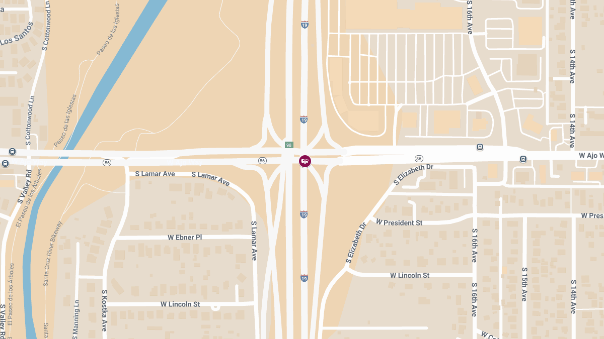 Injury Crash Reported at W Ajo Way and I-19 NB Exit 99 Off-Ramp