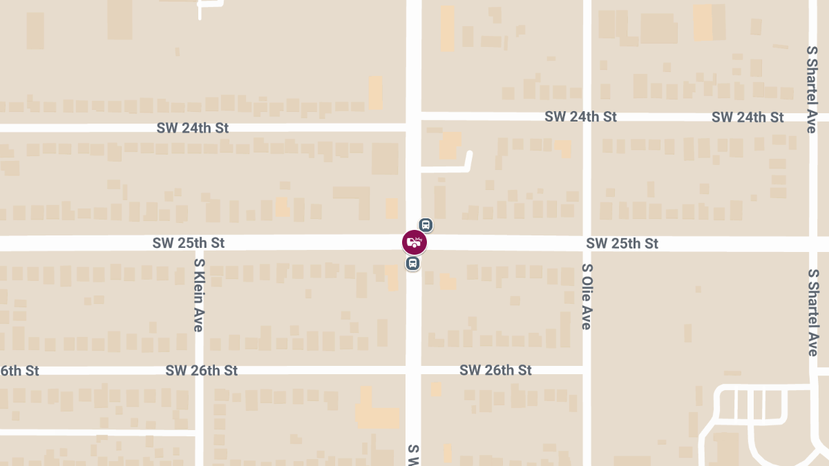 Injury Crash Reported at Western Ave & SW 25th St