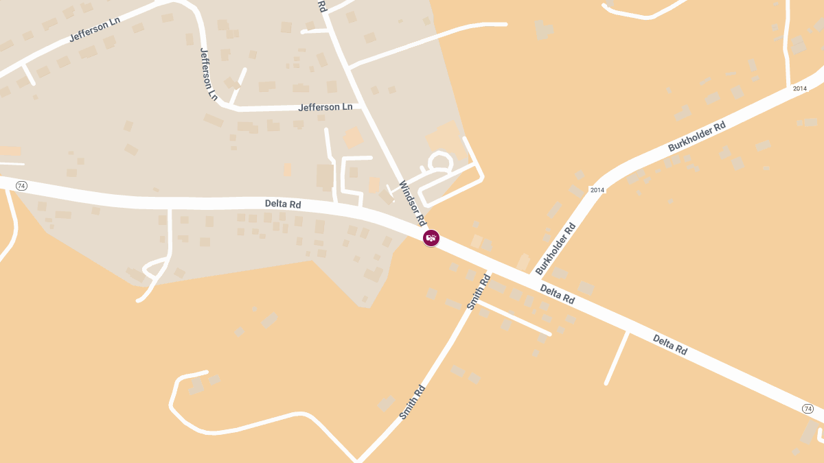 Injury Crash Reported at Windsor Rd & Delta Rd
