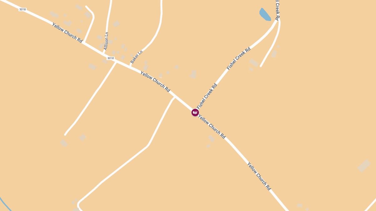 Injury Crash Reported at Yellow Church Rd & Fishel Creek Rd