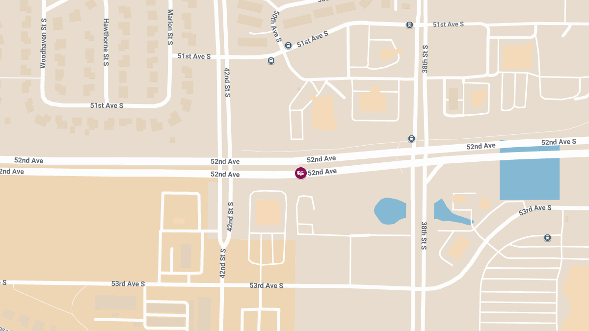 Injury Crash Reported on 52nd Ave S
