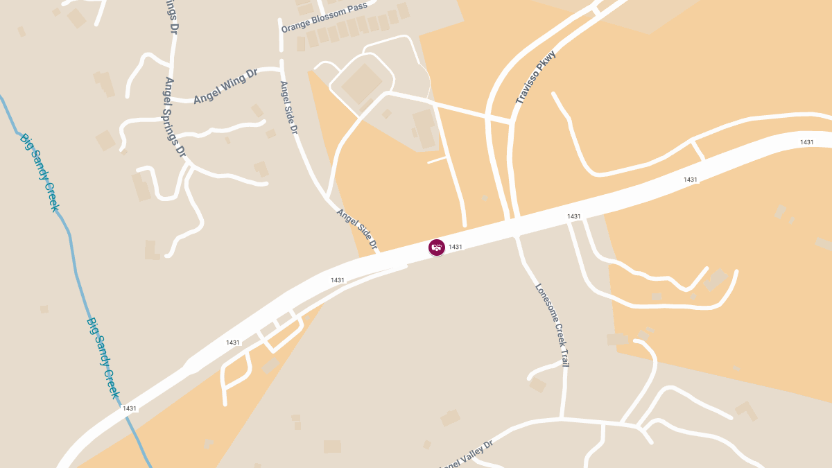 Injury Crash Reported on FM 1431 Rd Near Angel Side Dr