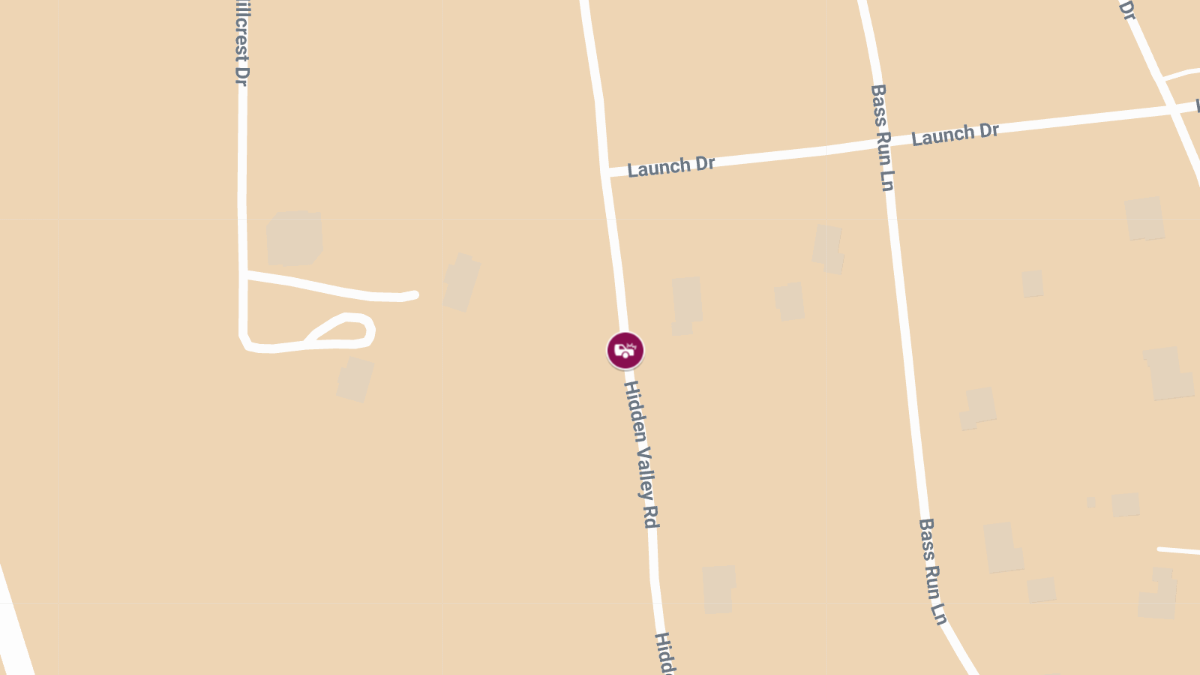 Injury Crash Reported on Hidden Valley Rd