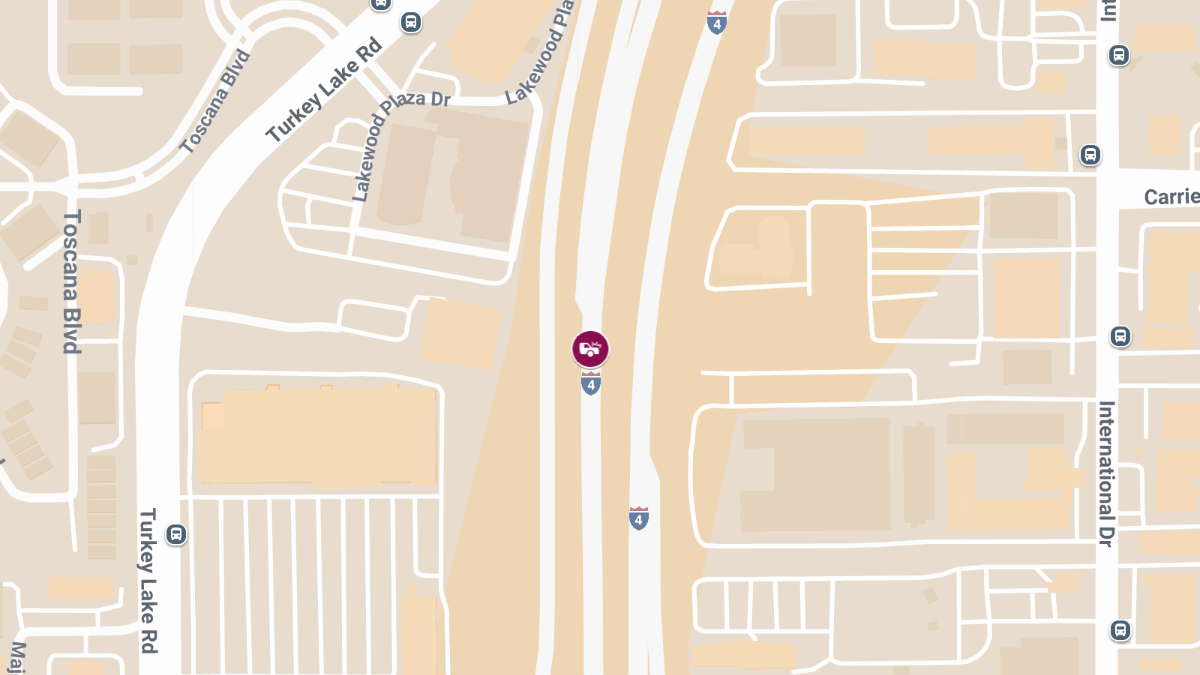 Injury Crash Reported on I-4 WB Off-Ramp at MM 64