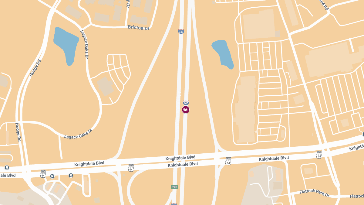 Injury Crash Reported on I-540 WB