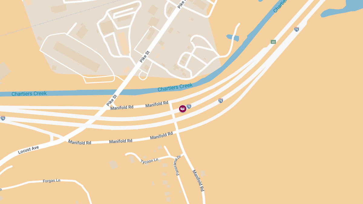 Injury Crash Reported on I-79 South Near MM 8