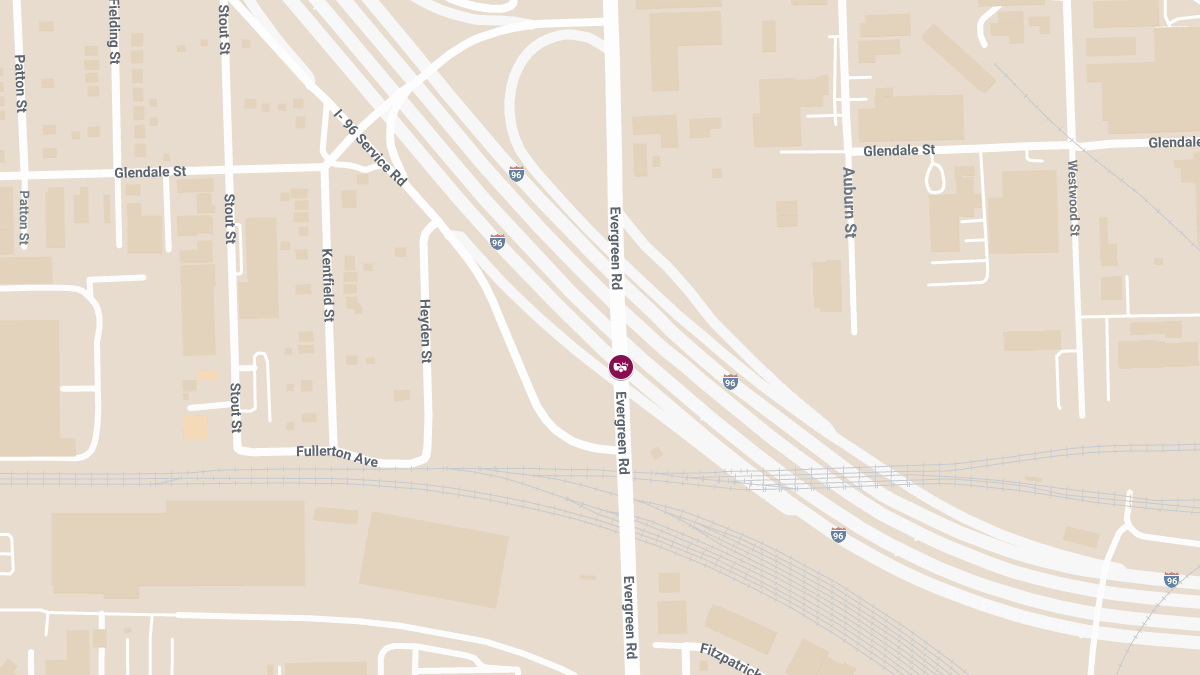 Injury Crash Reported on I-96 W at Evergreen Rd