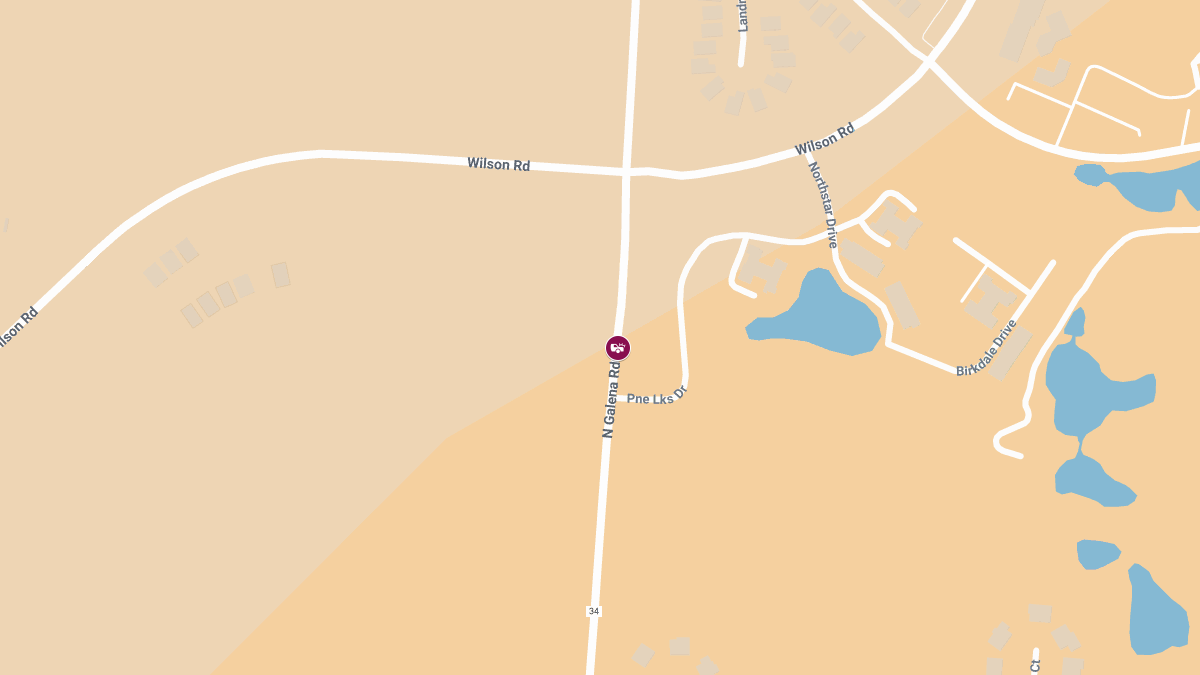 Injury Crash Reported on N Galena Rd