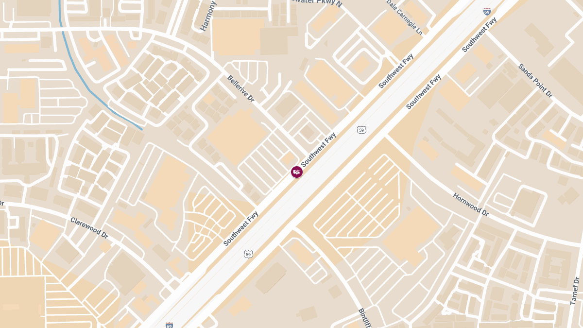 Injury Crash Reported on Southwest Fwy & Bellerive Dr