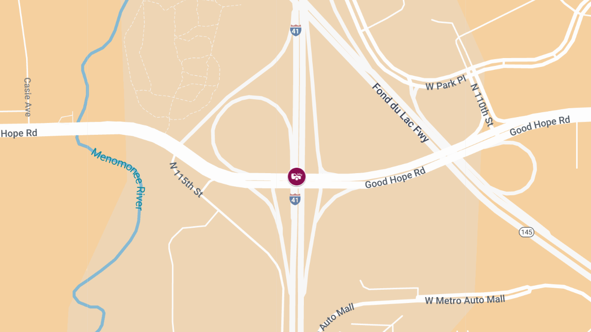 Injury Crash Reported on WB Good Hope Rd at NB 41/45