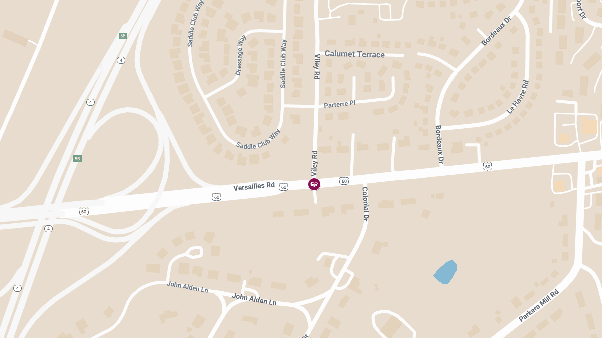 Injury Crash Shuts Down Lanes on Versailles Rd at Viley Rd
