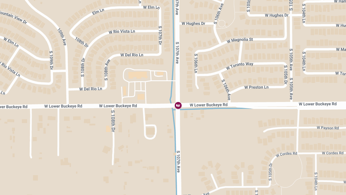 Injury Crash at 107th Ave and Lower Buckeye Rd