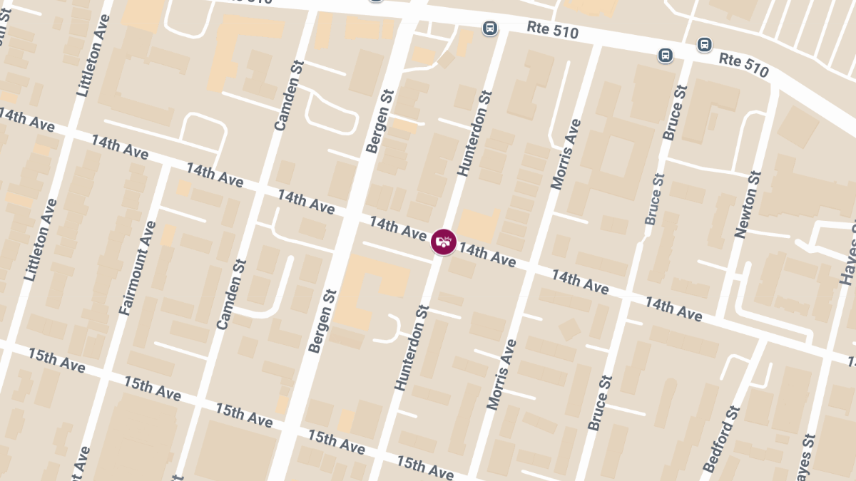 Injury Crash at 14th Ave & Hunterdon St