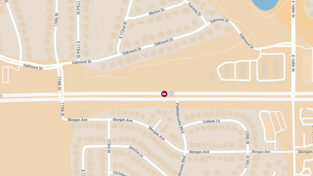 Injury Crash at 172nd St & Hwy 370