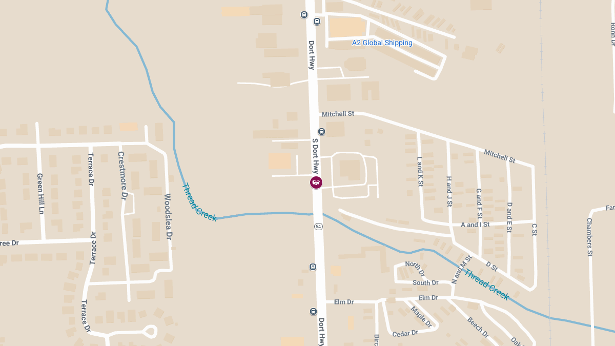 Injury Crash at 2478 S Dort Hwy Near DaCut