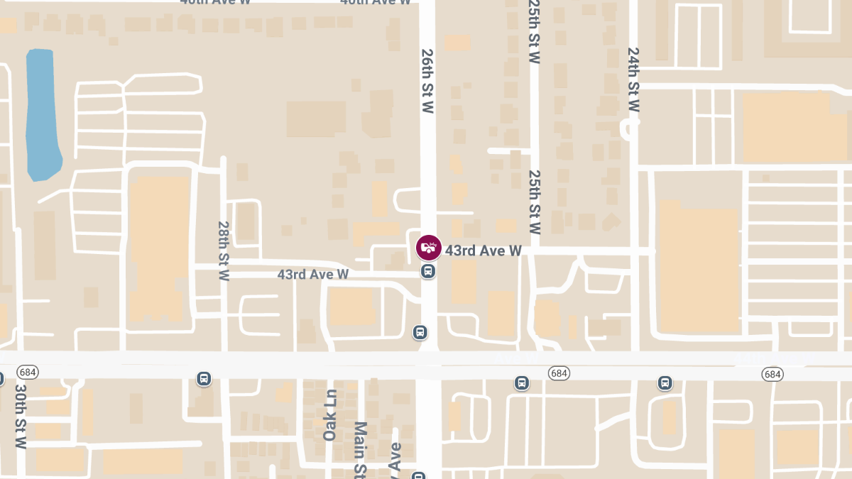 Injury Crash at 26th St W & 43rd Ave W