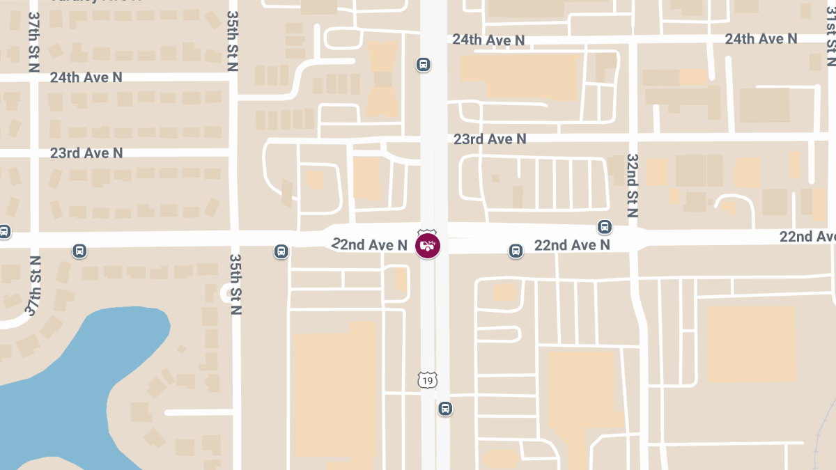 Injury Crash at 34th St & 22nd Ave N