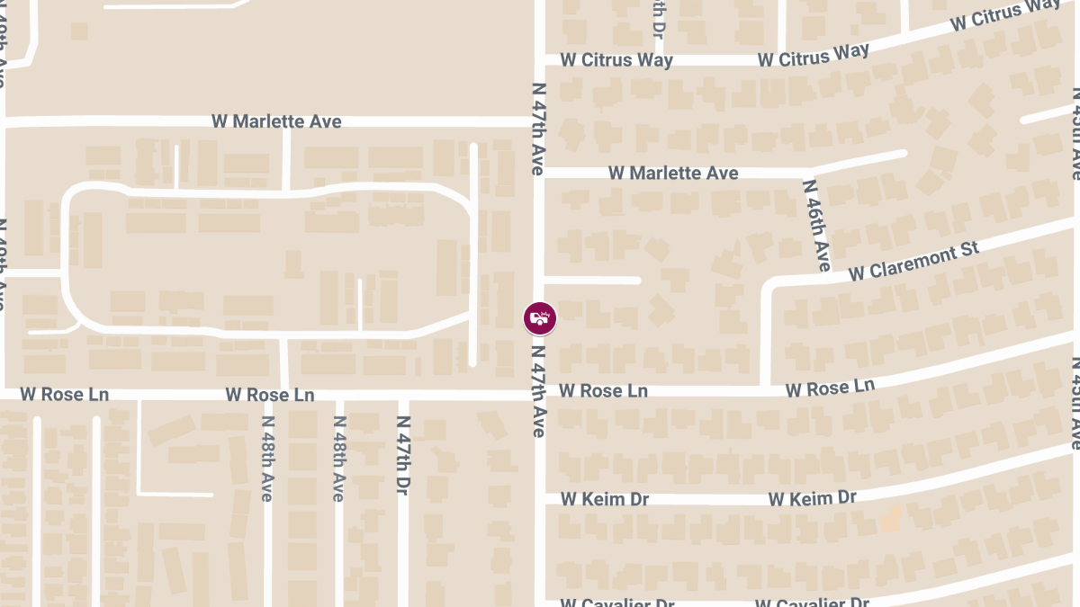 Injury Crash at 47th Ave & Rose Ln