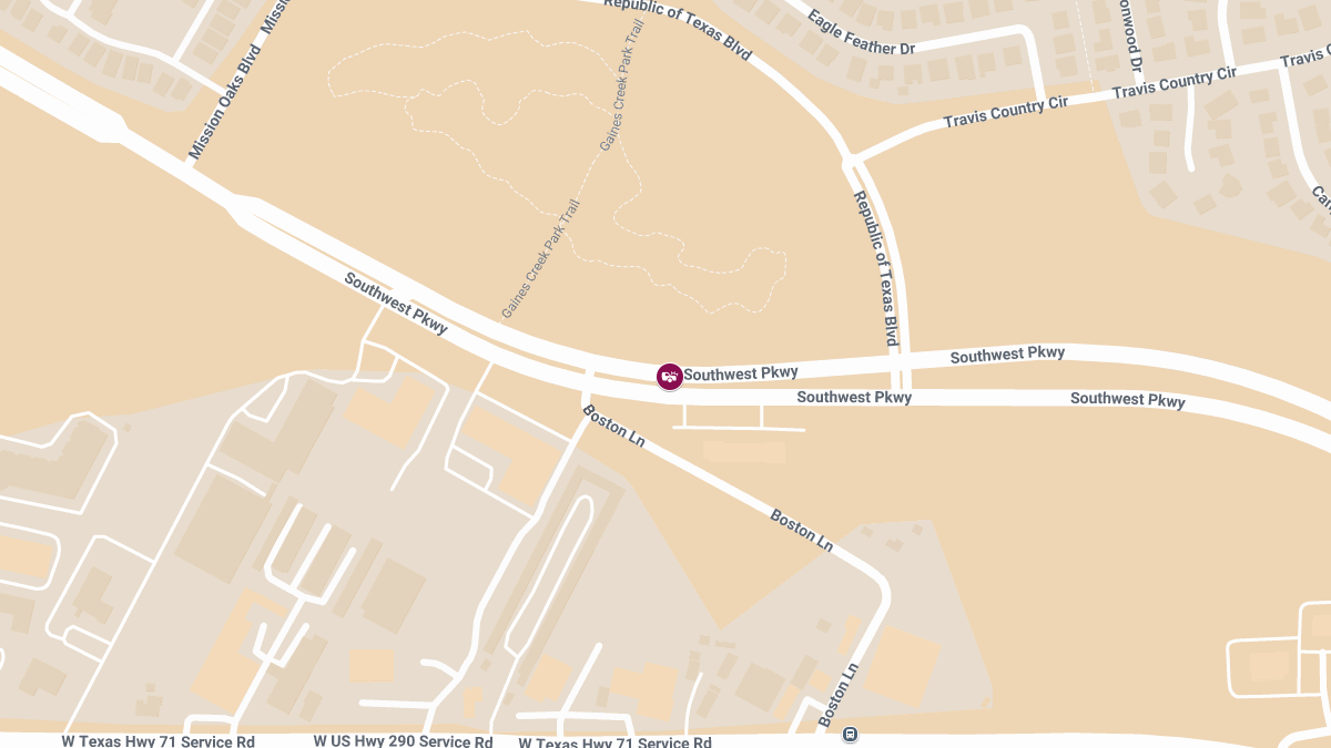 Injury Crash at 5301 Southwest Pkwy in East Oak Hill