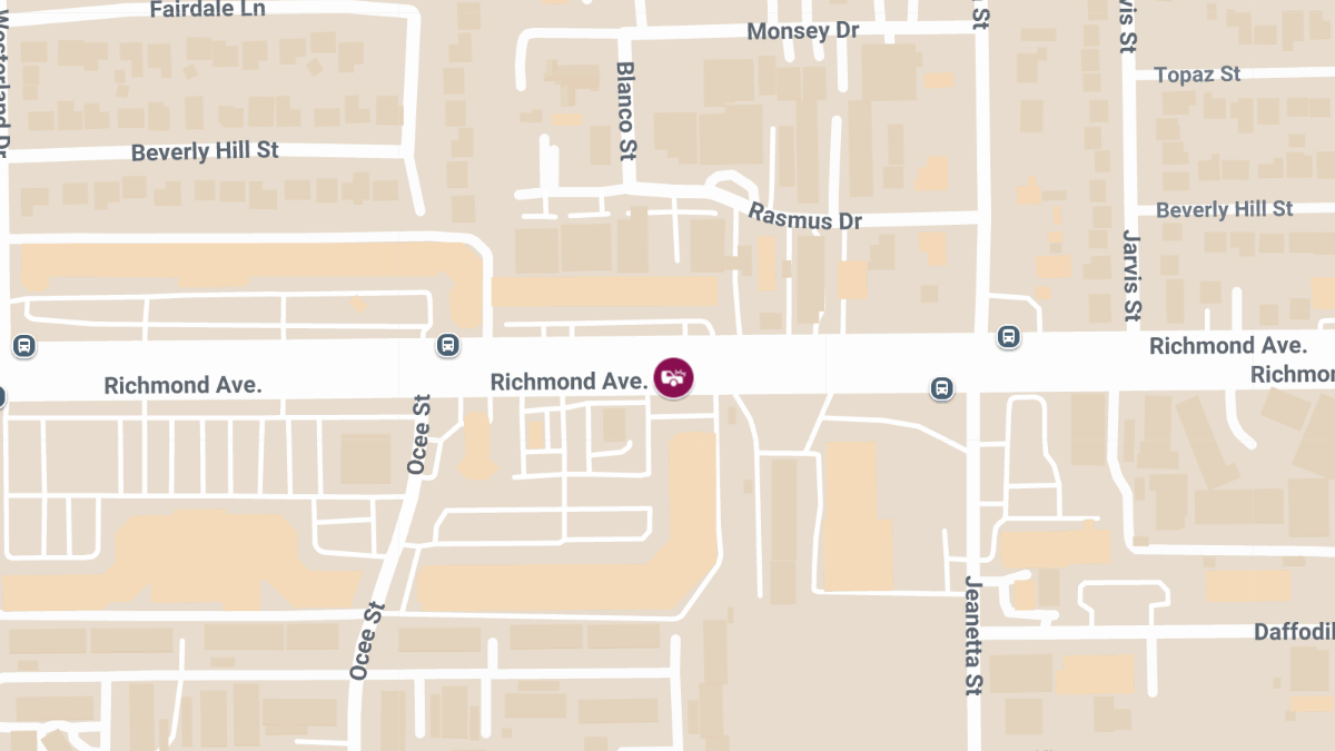 Injury Crash at 9204 Richmond Ave