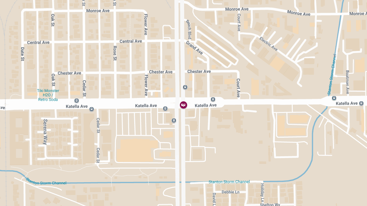 Injury Crash at Beach Blvd & Katella Ave