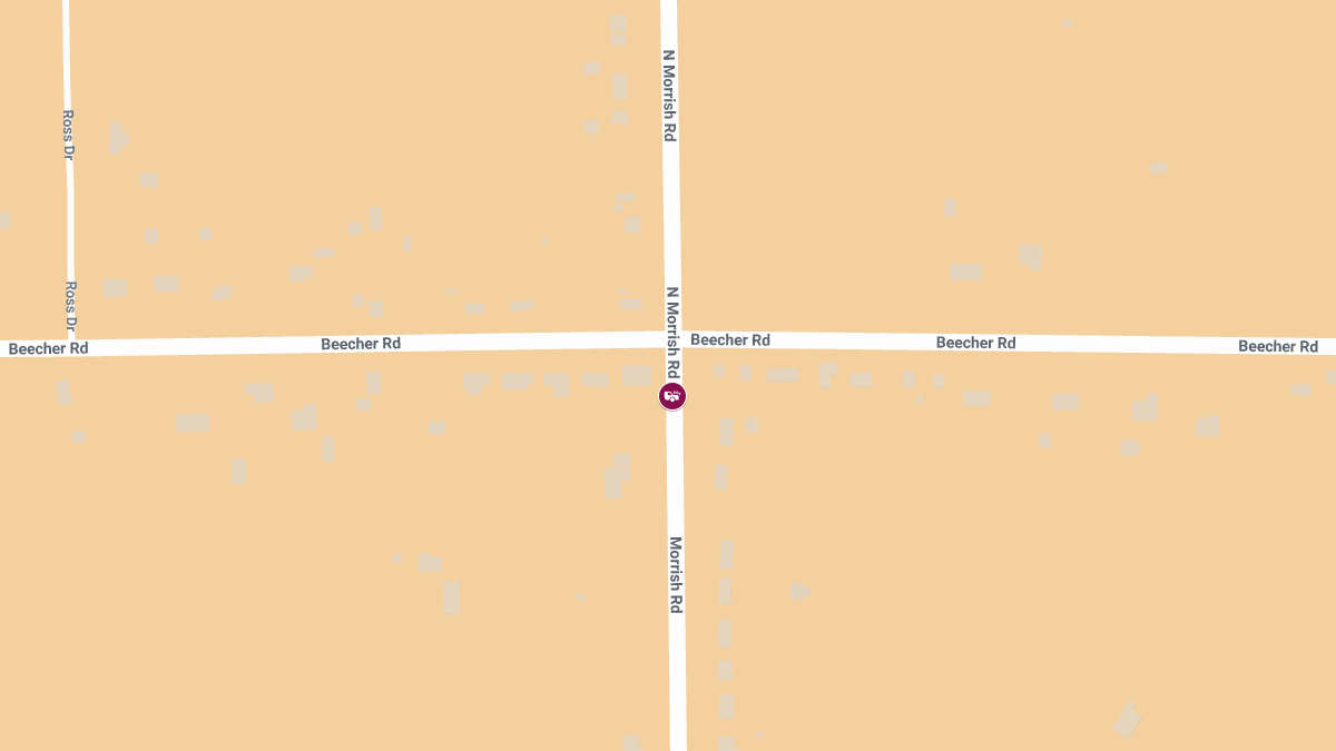 Injury Crash at Beecher Rd & N Morrish Rd