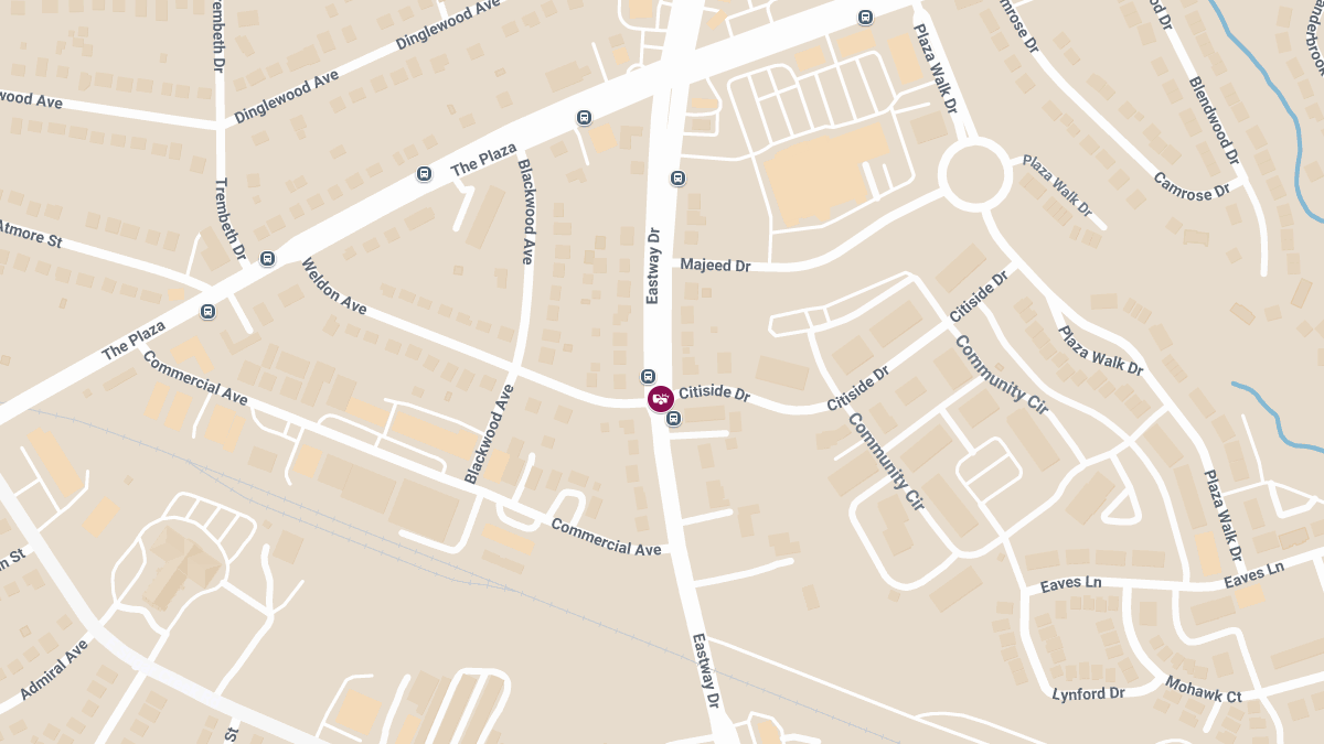 Injury Crash at Citiside Dr & Eastway Dr