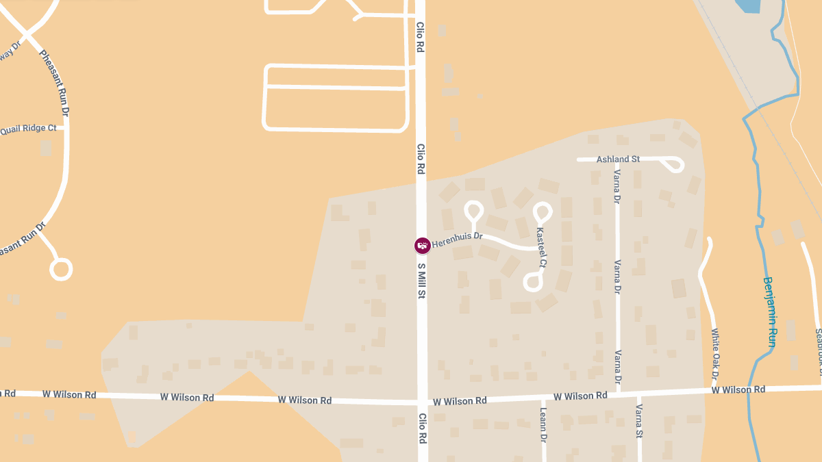 Injury Crash at Clio Rd & Herenhuis Dr