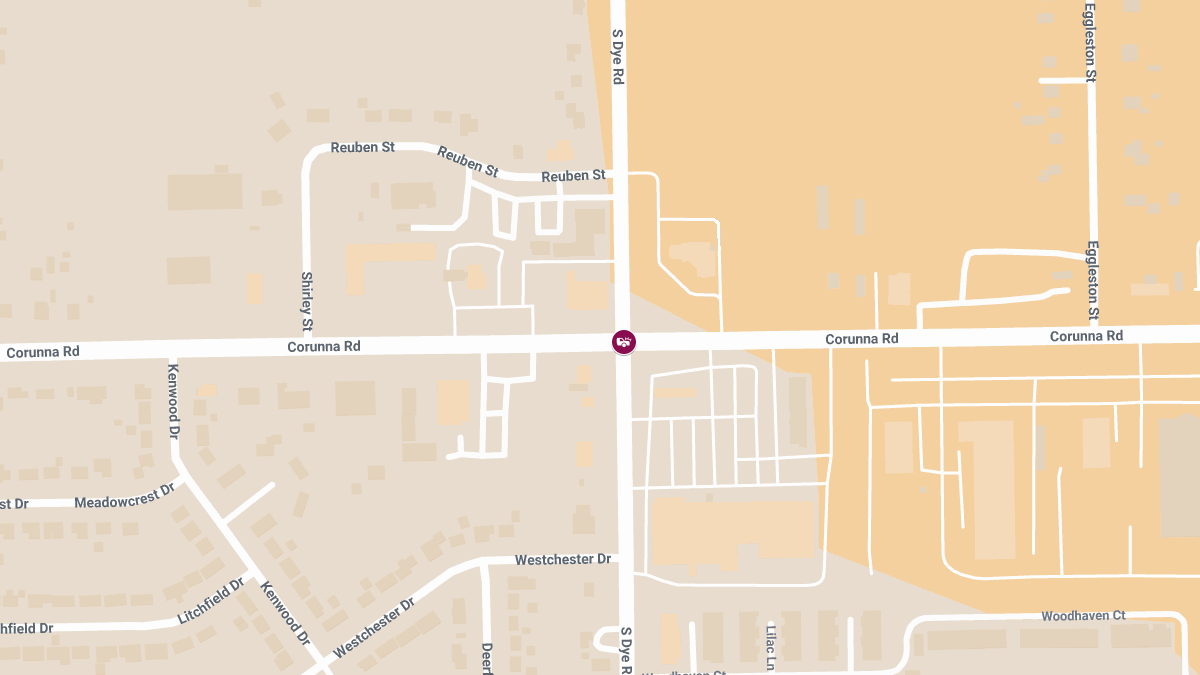 Injury Crash at Corunna Rd & S Dye Rd