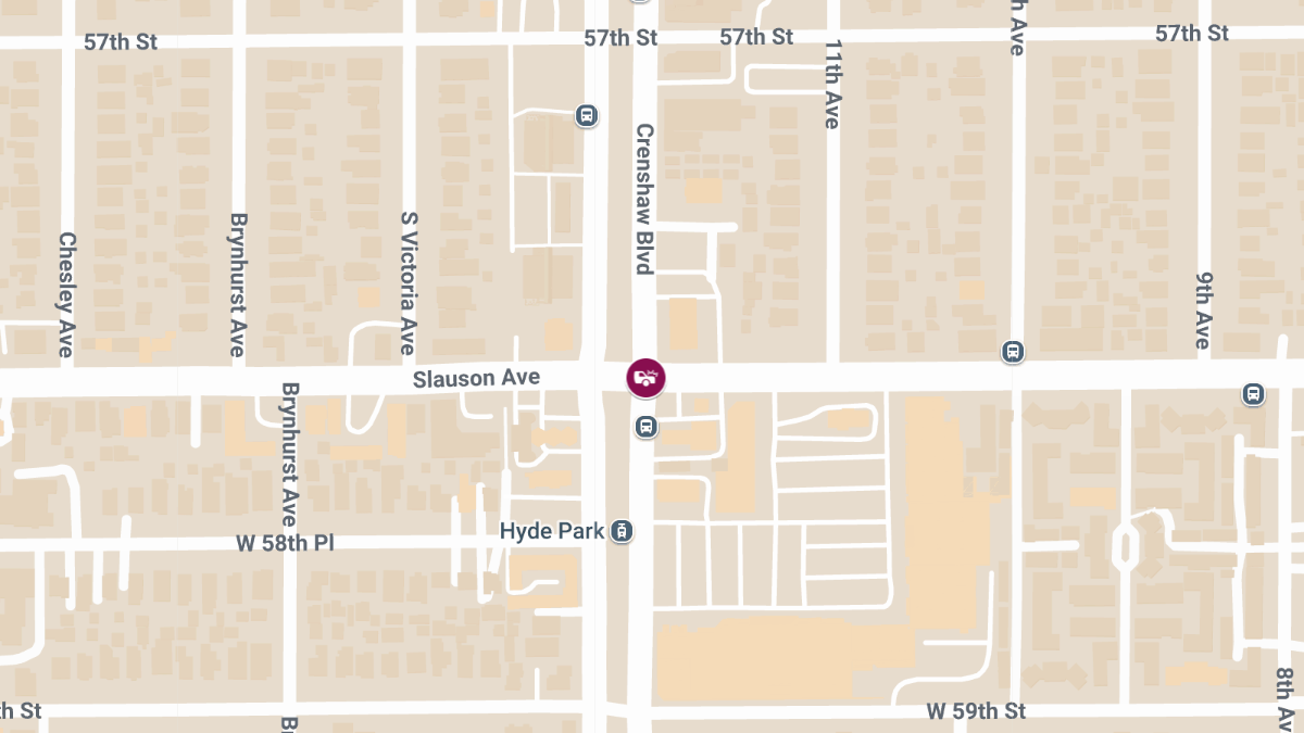 Injury Crash at Crenshaw Blvd & W Slauson Ave