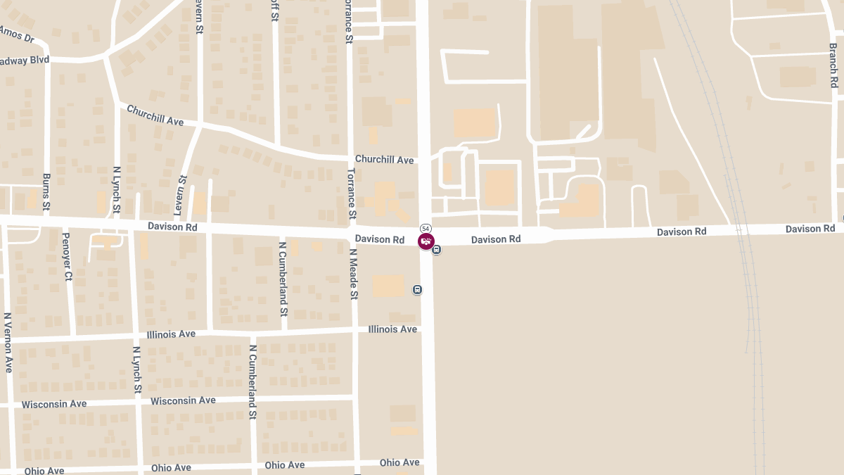 Injury Crash at Davison Rd & N Dort Hwy