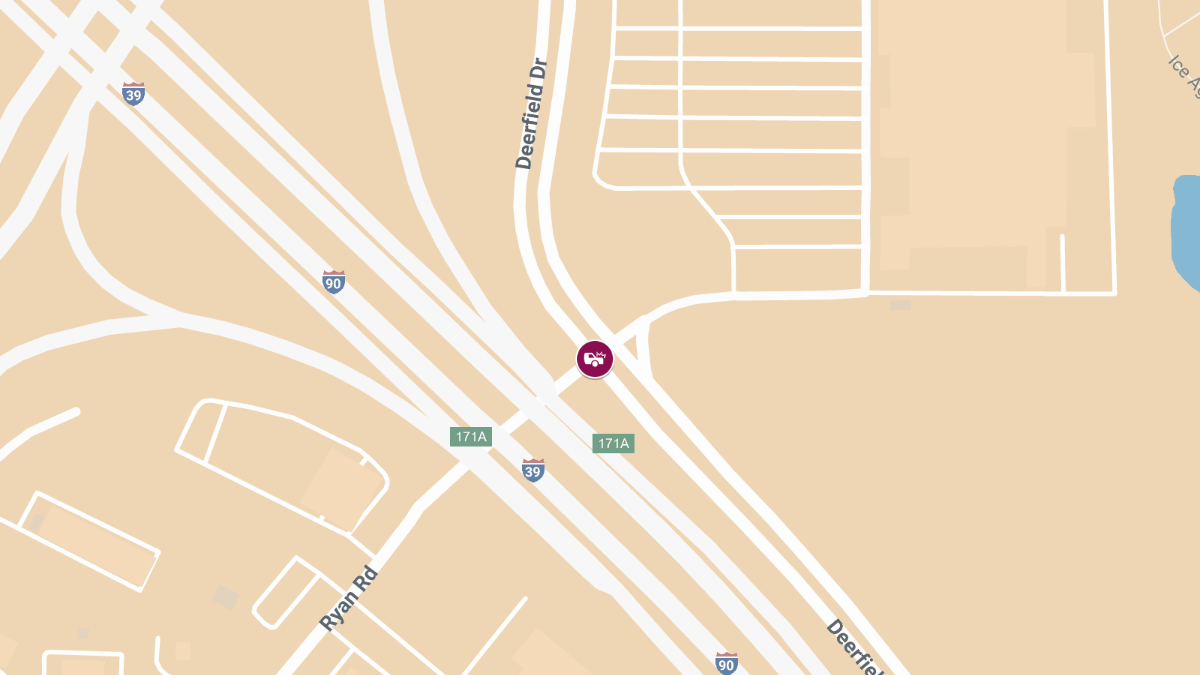 Injury Crash at Deerfield Dr & Ryan Rd