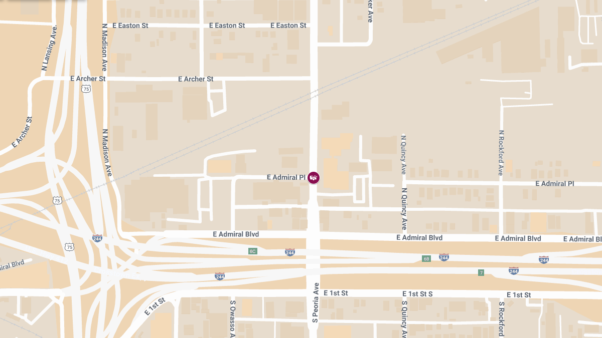 Injury Crash at E Admiral Pl & N Peoria Ave