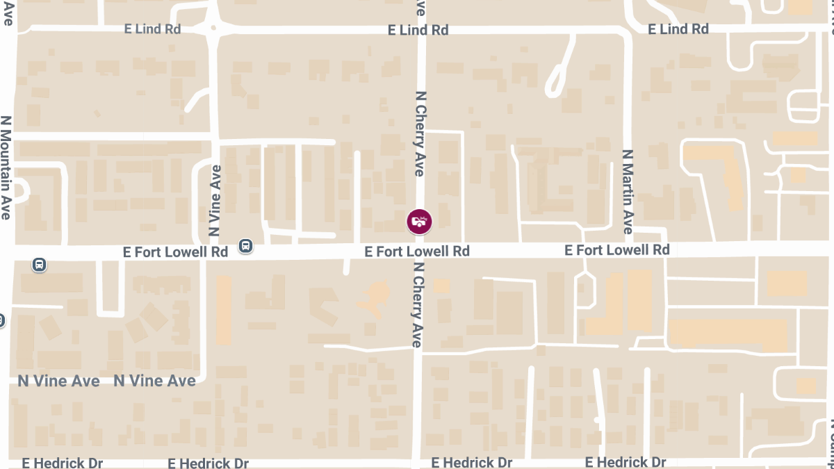 Injury Crash at E Fort Lowell Rd & N Cherry Ave