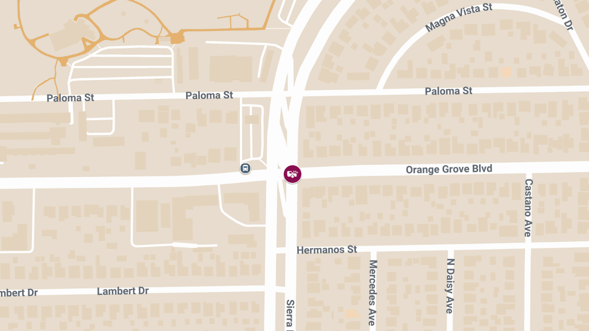 Injury Crash at E Orange Grove Blvd & N Sierra Madre Blvd